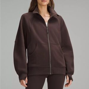 Scuba Oversized Funnel-Neck Full Zip